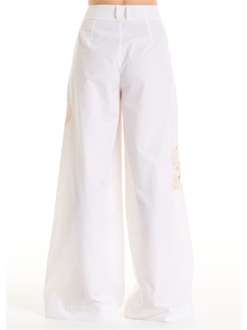 Pantaloni baggy con ricami floreali Alessia Santi ALESSIA SANTI | 611SD25034S2133